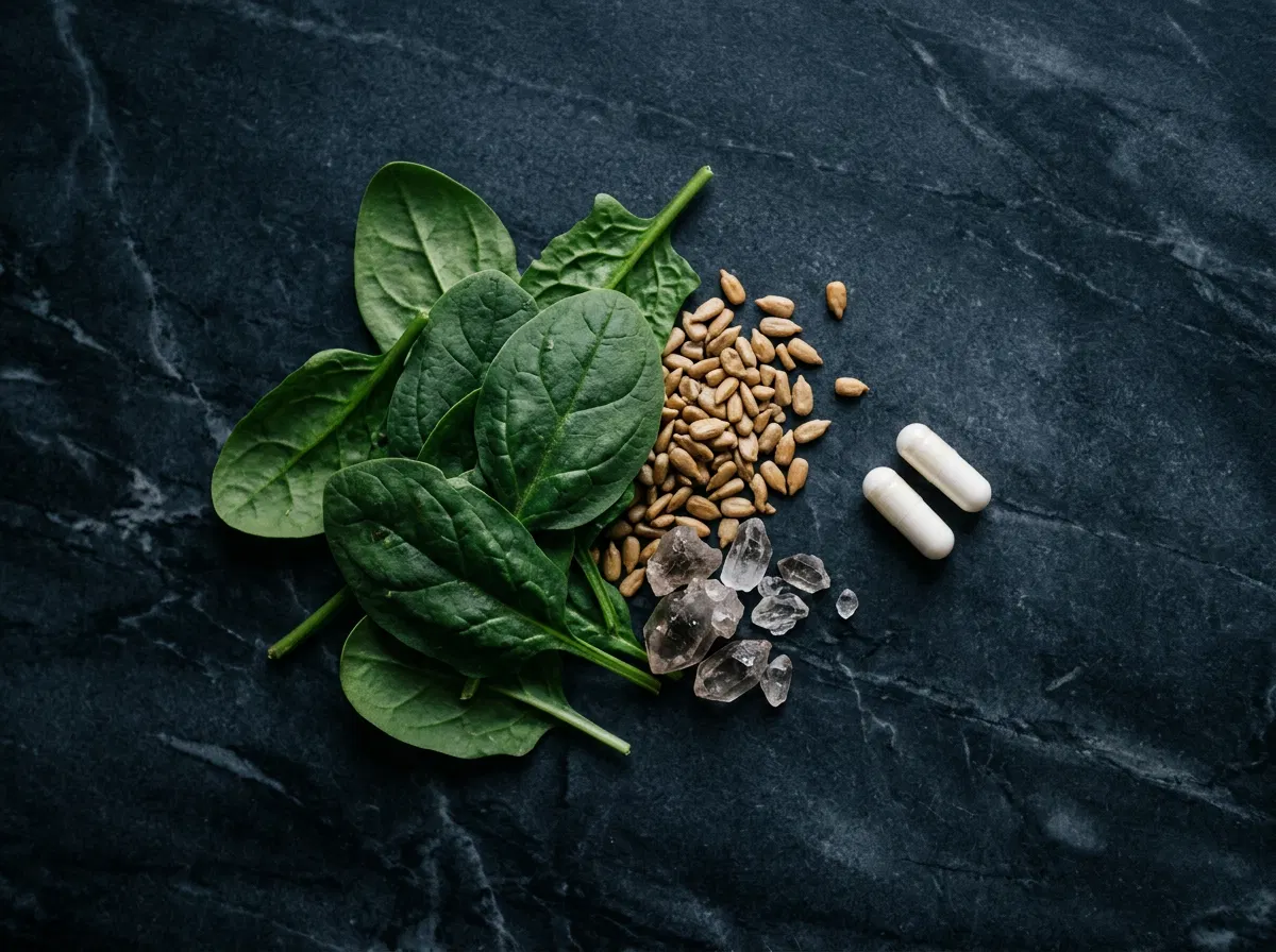 Selen för normal testosteronnivå spenat magnesium naturliga ingredienser